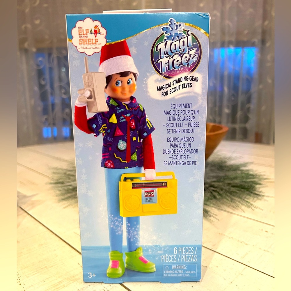 ELF ON THE SHELF 6 piece Magical Standing Gear 80’s themed.
